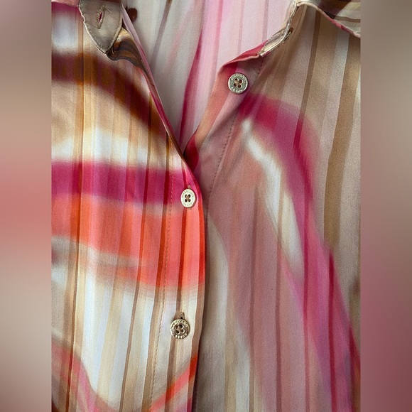 Marciano Multi-coloured Silky Blouse - Size M (42) - Picture 6 of 10